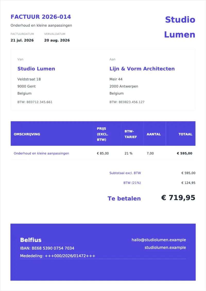 Invoicer, schermafbeelding 3