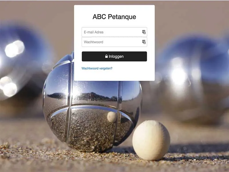 Petanqueclub ABC: Een planningstool die het manuele heen-en-weer mailen volledig overneemt.